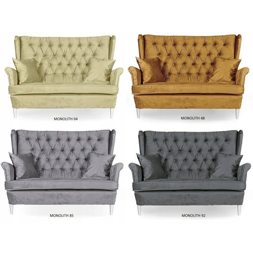 Canapé Gaja Scandinave à Oreilles (non Convertible) — Rouge