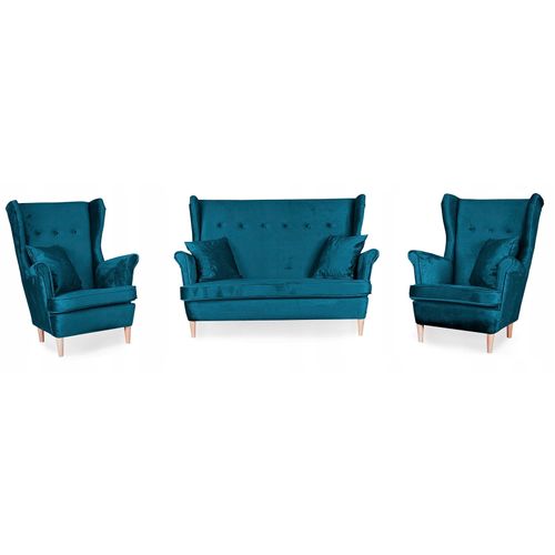 Ensemble De Meubles De Salon Ari - Canapé Et Fauteuils à Oreilles, Style Scandinave