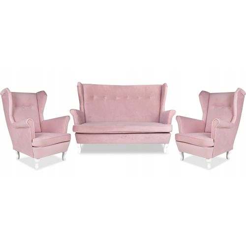 Ari — Ensemble De Salon Scandinave - Canapé Et Fauteuils à Oreilles