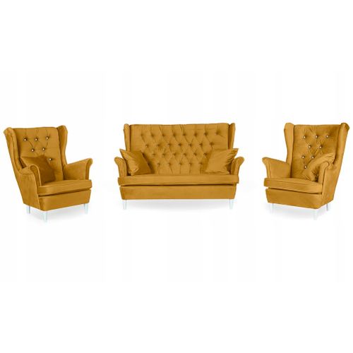 Ensemble De Salon Gaja - Canapé Et Fauteuils Uszak De Style Scandinave