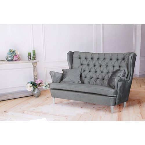 Ensemble De Salon Ari De — Canapé, Fauteuils à Oreilles Et Poufs, Complet