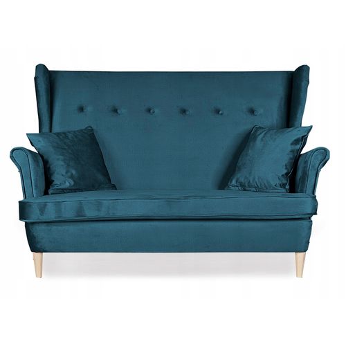 Ensemble De Salon Ari - Canapé, Fauteuils à Oreilles Et Poufs — Complet