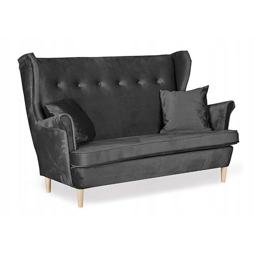 Ensemble De Salon Ari - Canapé, Fauteuils à Oreilles Et Poufs