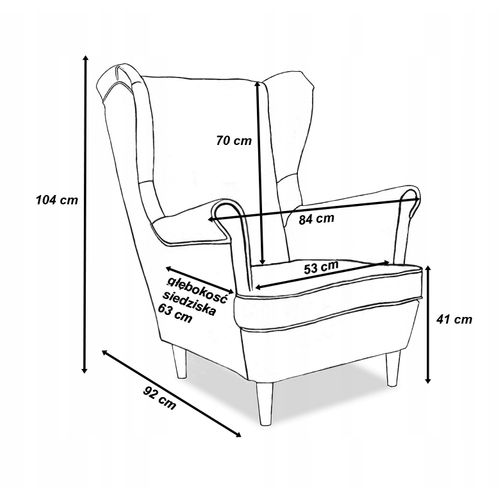 Ensemble De Salon Ari - Canapé, Fauteuils à Oreilles Et Poufs