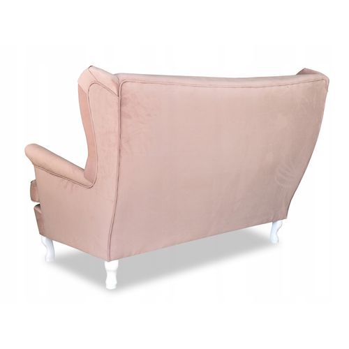 Ensemble De Salon Complet - Canapé, Fauteuils à Oreilles Et Poufs Ari