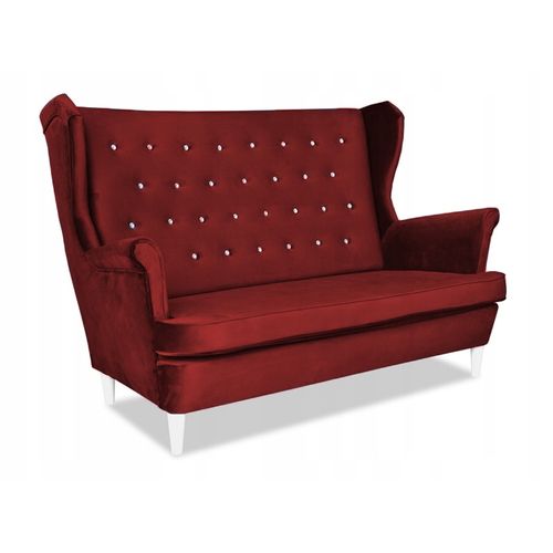 Ensemble De Salon Diana De - Canapé, Fauteuils à Oreilles Et Poufs, Complet