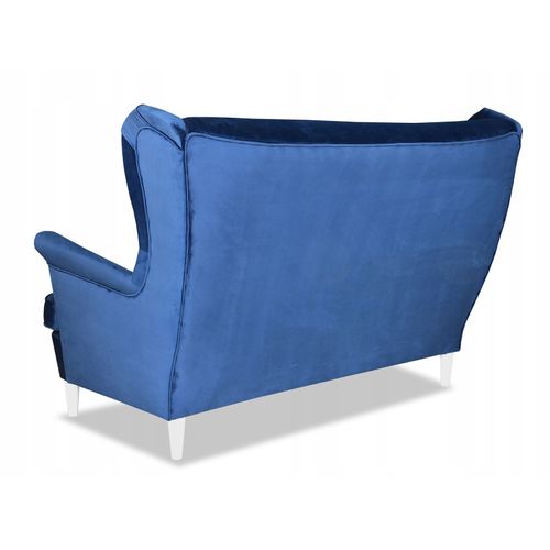 Ensemble Complet De Salon Diana — Canapé, Fauteuils à Oreilles Et Poufs