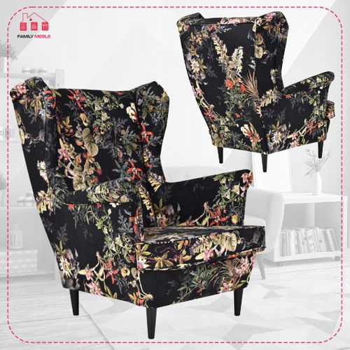 Fauteuil à Oreilles Ari Print — Aux Influences Scandinaves Et Orientales, Dessiné Par