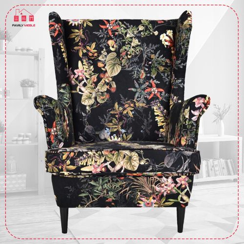 Fauteuil à Oreilles Ari Print — Aux Influences Scandinaves Et Orientales, Dessiné Par