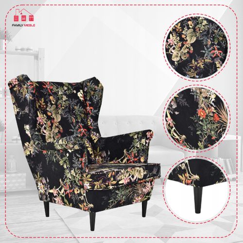 Fauteuil à Oreilles Ari Print — Aux Influences Scandinaves Et Orientales, Dessiné Par