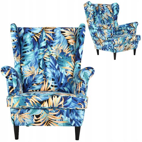 Fauteuil à Oreilles Ari Print - Style Scandinave, Décoratif Et Confortable