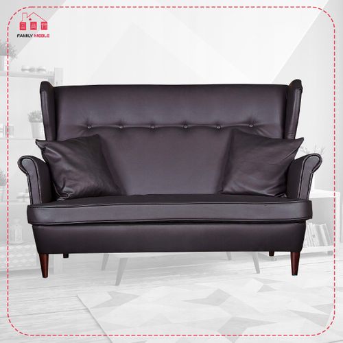 Canapé Uszak En Simili Cuir Écologique Au Style Scandinave, Non Convertible, Brun