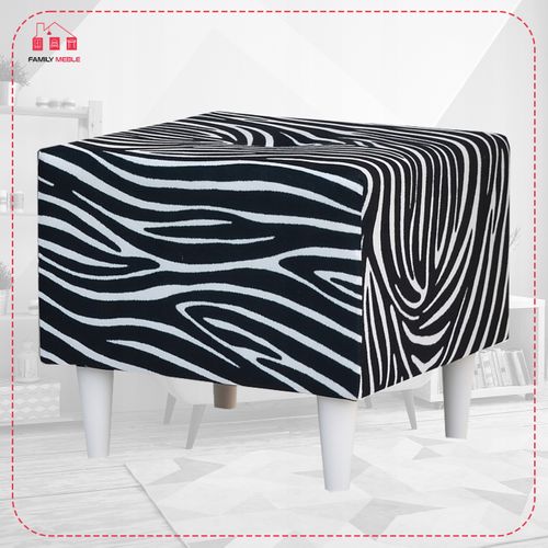 Pouf Ari Print — Repose-pieds Et Assise
