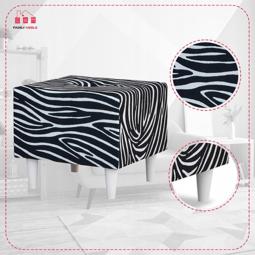Pouf Ari Print — Repose-pieds Et Assise