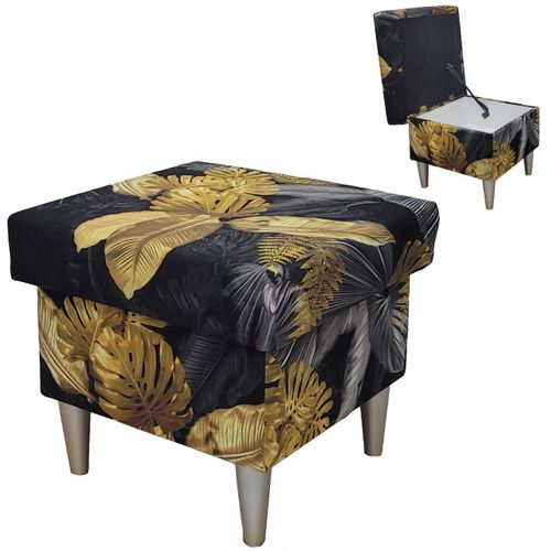 Pouf Et Repose-pieds Ari Avec Coffre De Rangement, Plusieurs Modèles