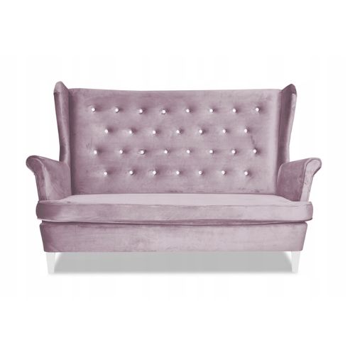 Canapé Scandinave à Oreilles Diana — Family Mebl, Fixe (non Convertible), Rose Poudré