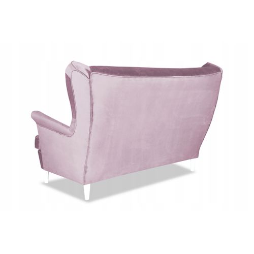 Canapé Scandinave à Oreilles Diana — Family Mebl, Fixe (non Convertible), Rose Poudré