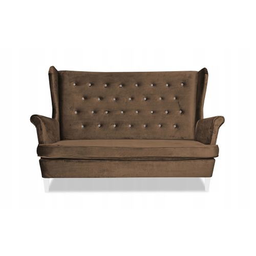 Diana — Canapé à Oreilles De Style Scandinave, Non Convertible, Marron