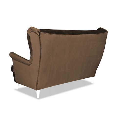 Diana — Canapé à Oreilles De Style Scandinave, Non Convertible, Marron