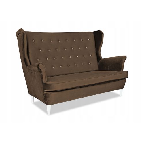 Diana — Canapé à Oreilles De Style Scandinave, Non Convertible, Marron