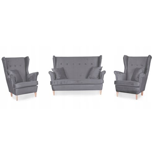 Ensemble De Salon Ari — Canapé Et Fauteuils Scandinaves à Oreilles