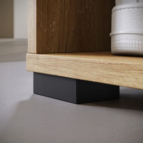 Armoire Entrée 90 Cm Miroir Étagères Tringle Artisan Blanc