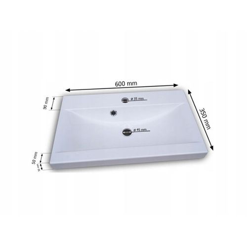 Meubles Salle De Bain Suspendus Lavabo Miroir Colonnes Matera / Châtaignier Mat