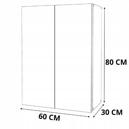 Armoire Murale 60 Cm – Meuble Haut Pour Salle De Bain - Blanc