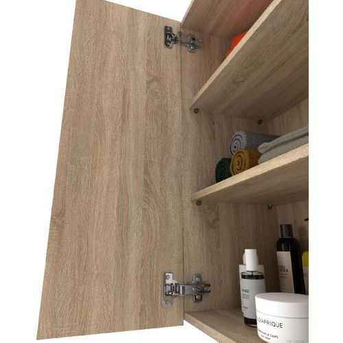 Armoire De Toilette Pour De Salle De Bain 60 Cm, Chêne Sonoma
