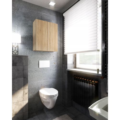 Armoire De Toilette Pour De Salle De Bain 60 Cm, Chêne Sonoma