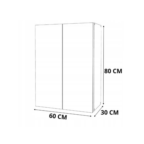 Armoire Murale 60 Cm – Chêne Sonoma Blanc