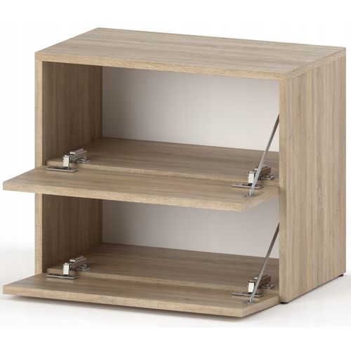 Meuble à Chaussures 60x36x50 Cm Chêne Sonoma 5paires– Petit Rangement Étagère Pour Entrée