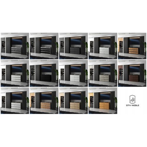 Commode 6 Tiroirs – Style Contemporain – Gris  – 100 x70x33,5 Cm