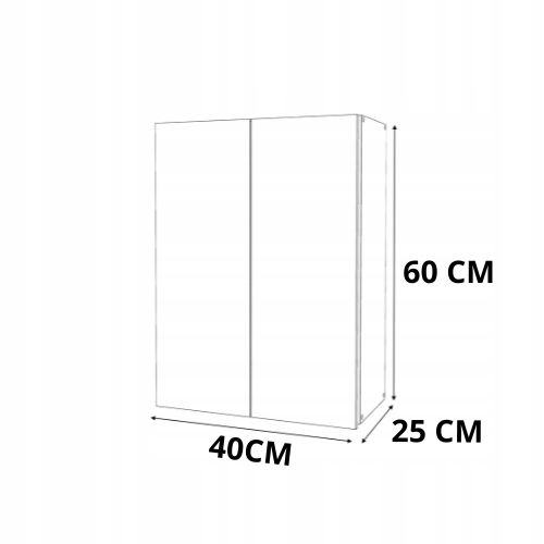 Armoire Murale 40x25x60cm – Noir