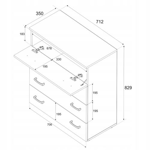 Armoire à Chaussures En Blanc 71x82,9x35 Cm – Meuble De Rangement Avec 4 Étagères