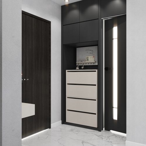 Meuble à Chaussures Étroit Cachemire 60x36x100cm – 10 Paires Étagère Rangement Entrée