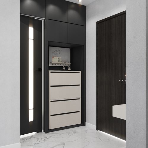 Meuble à Chaussures Étroit Cachemire 60x36x100cm – 10 Paires Étagère Rangement Entrée