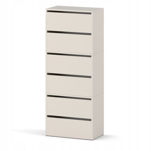 Meuble à Chaussures Étroit Cachemire 60x36x150cm 15paires – Étagère Rangement Entrée