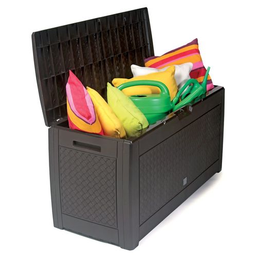 Boxe Matuba  Coffre De Jardin 310 Litres Chocolat 119 X 48 X 60 Cm