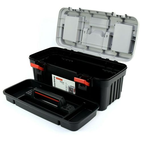 Boîte À Outils Avec Porte-outils - Poignée Ergonomique - Couvercle Robuste En Abs -540 X 278 X269 Mm