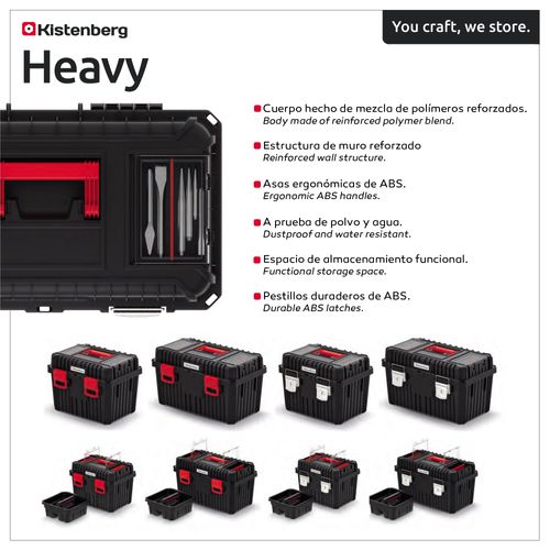Boîte À Outils Avec Organiseur Dans Le Couvercle - Porte-outils - 445 X 360 X 337 Mm