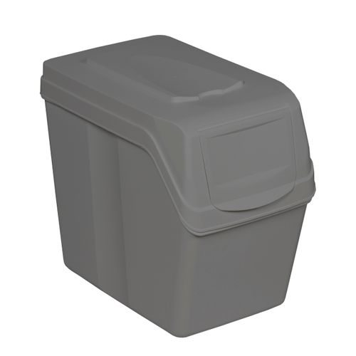 Lot De 4 Cubes De Recyclage 80 L Sortibox En Plastique Gris 4 X 20 L