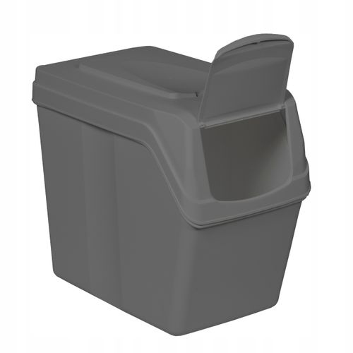 Lot De 4 Cubes De Recyclage 80 L Sortibox En Plastique Gris 4 X 20 L