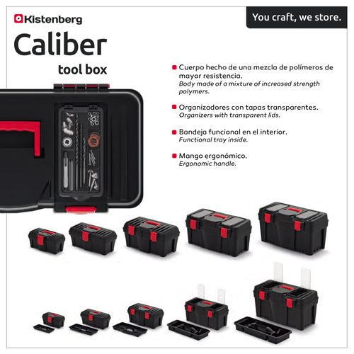 Boîte À Outils Avec Porte-outils Intégré Pour Atelier, Garage Et Garage - Fermeture En Plastique