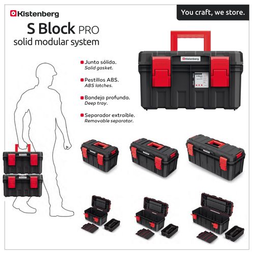 Boîte À Outils En Plastique Étanche Et Anti-poussière 45x28x26,4 Cm