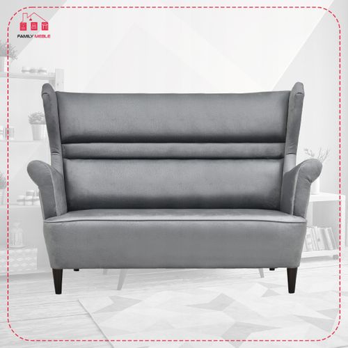 Canapé à Oreilles Zoja, Au Style Scandinave, Non Convertible, Gris