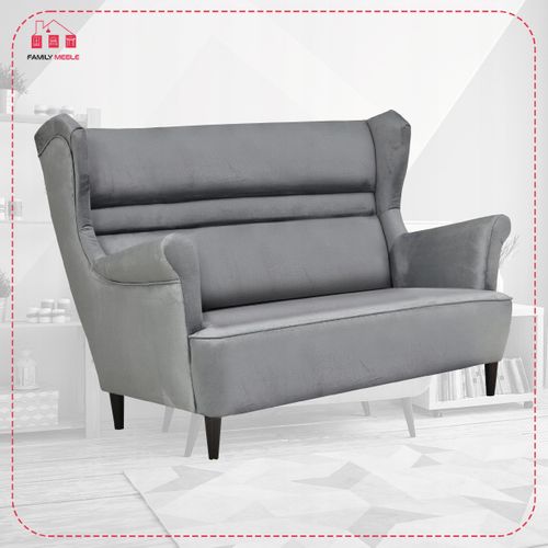 Canapé à Oreilles Zoja, Au Style Scandinave, Non Convertible, Gris