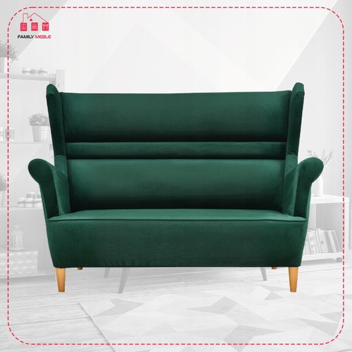 Canapé à Oreilles Zoja, Scandinave, Non Convertible, Vert