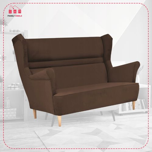 Zoja — Canapé à Oreilles De Style Scandinave, Non Convertible, Marron