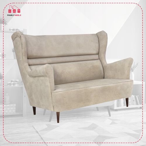 Canapé à Oreilles Zoja — Style Scandinave, Non Convertible, Beige Crème